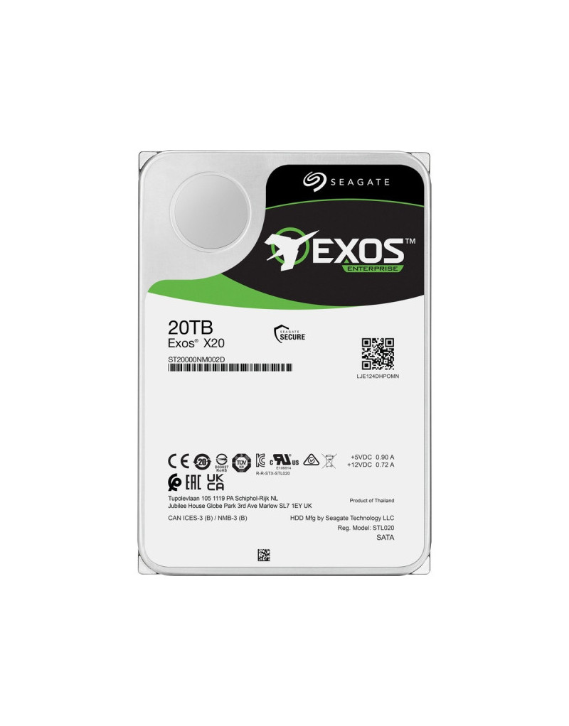 HDD 20TB Seagate Exos X20 ST20000NM002D 7200RPM 256MB Ent. SAS  - 1