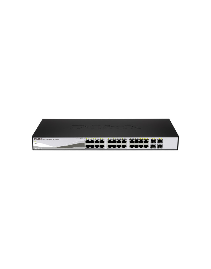 LAN Switch D-Link DGS-1210-24P/E 10/100/1000 24port PoE Smart  - 1