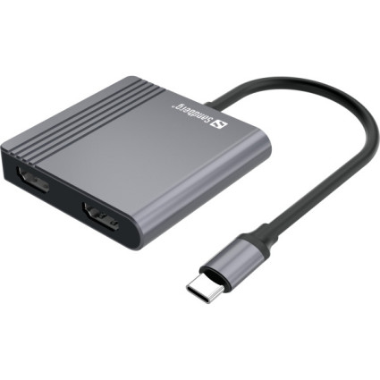 Docking station Sandberg USB-C Dock 2xHDMI+USB+PD 136-44  - 1