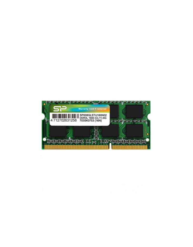 RAM SODIMM DDR3L 8GB 1600MHz Silicon Power SP008GLSTU160N02  - 1