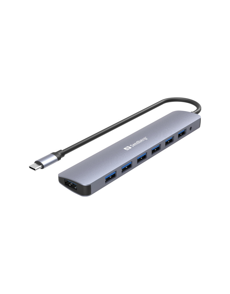 USB HUB 7 port Sandberg USB C - USB 3.0 136-40  - 1