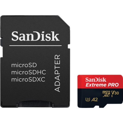 SDXC SanDisk 128GB Extreme Pro, SDSQXCD-128G-GN6MA + adapter  - 1