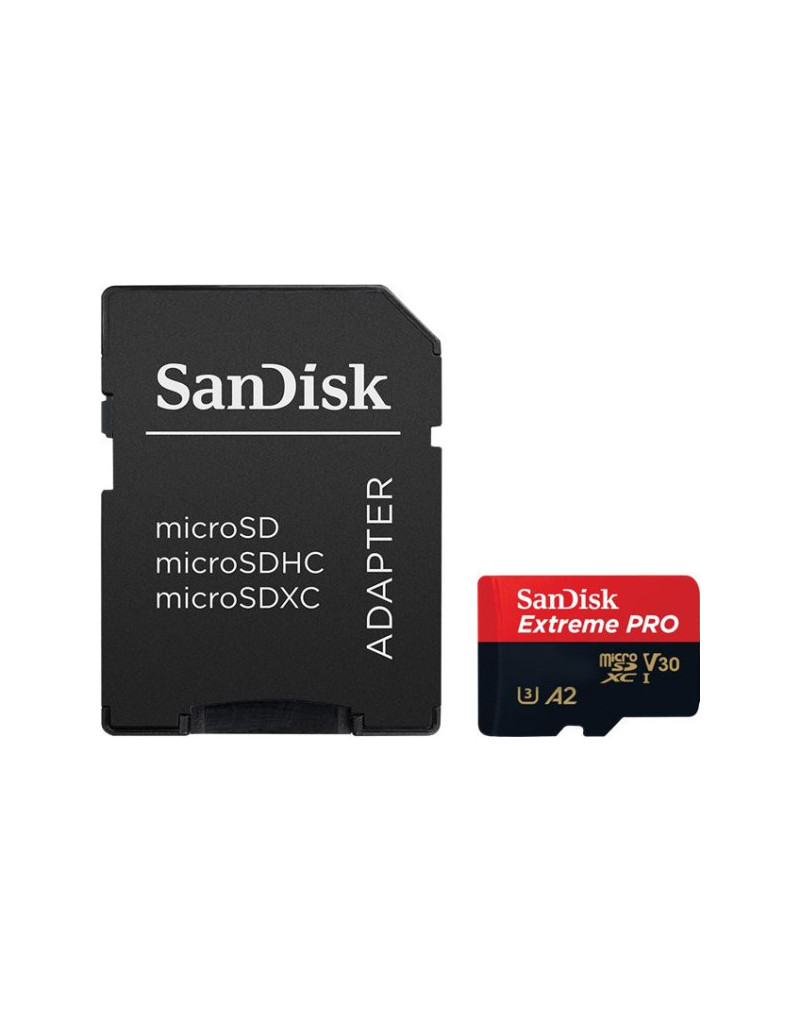 SDXC SanDisk 128GB Extreme Pro, SDSQXCD-128G-GN6MA + adapter  - 1