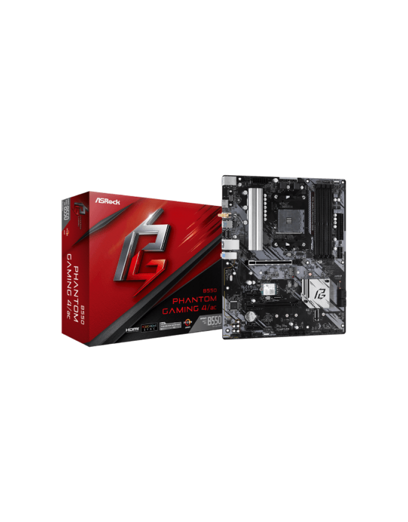 MB ASRock AM4 B550 PHANTOM GAMING 4  - 1