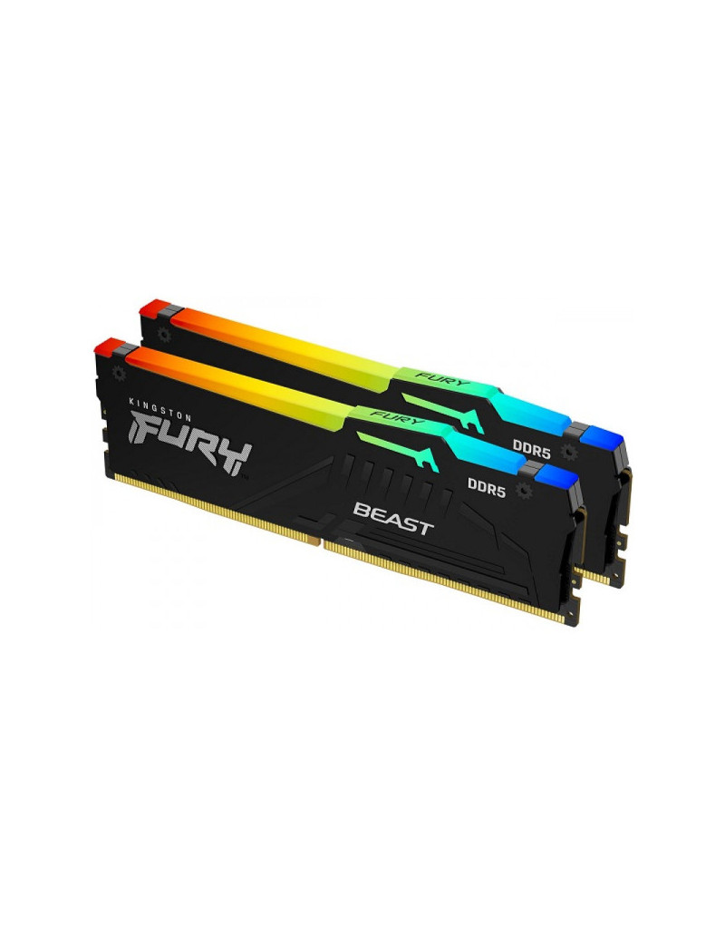 RAM DDR5 32GB (2x16GB) 6000MHz Kingston Fury Black RGB KF560C30BBAK2-32 - 1 RAM DDR5 32GB (2x16GB) 6000MHz Kingston Fury Black RGB KF560C30BBAK2-32 - 1