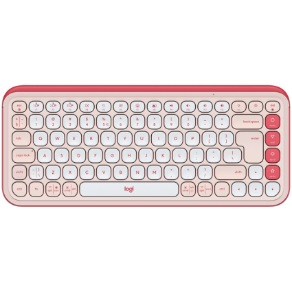 LOGITECH POP ICON KEYS - ROSE - US INT'L - BT  - INTNL-973  - 1