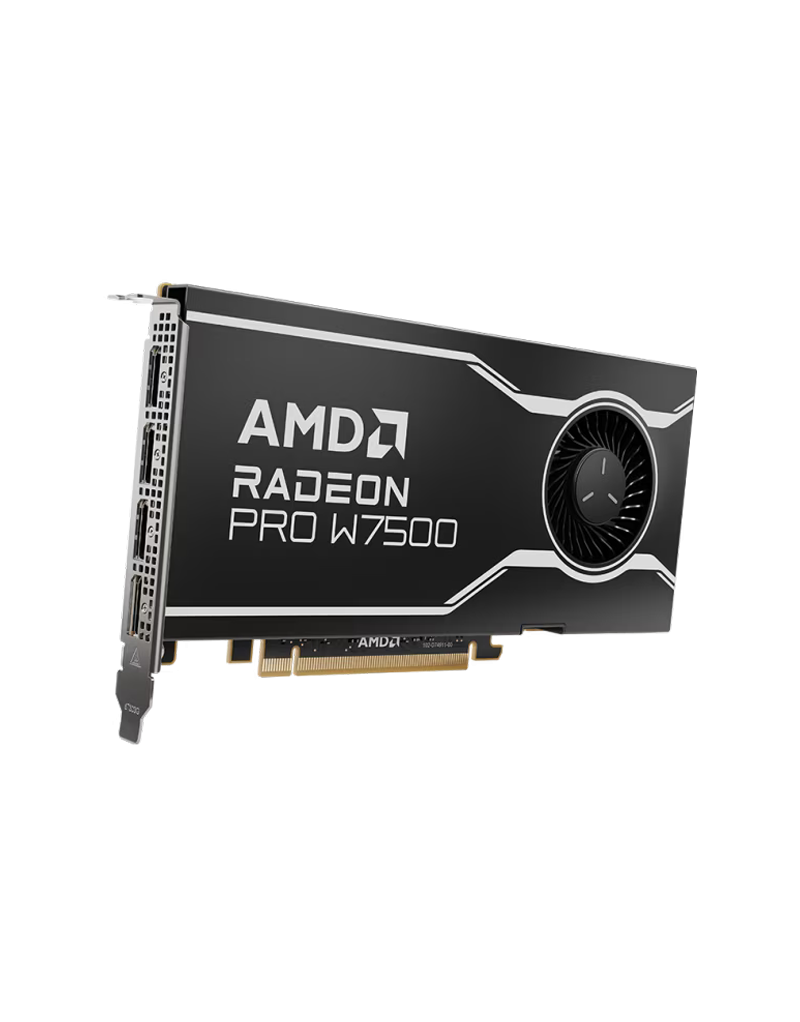 AMD GPU W7500 8GB GDDR6 128bit, 12Tflops, 4x DP 2 1, active fan, RDNA3  - 1