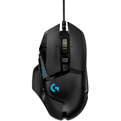 LOGITECH G502 Corded Gaming Mouse - HERO - BLACK - USB - EER2  - 1