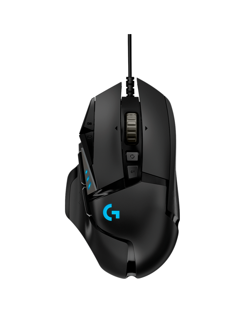 LOGITECH G502 Corded Gaming Mouse - HERO - BLACK - USB - EER2  - 1