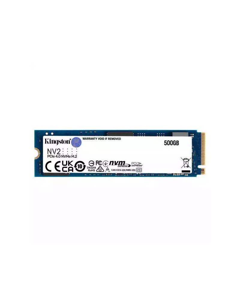 SSD M-2 NVME 500GB Kingston SNV2S/500G 3500MBs/2100MBs - 1 SSD M-2 NVME 500GB Kingston SNV2S/500G 3500MBs/2100MBs - 1