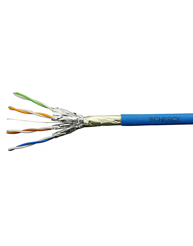 FTP cable CAT 6A F/FTP - 500 Mhz, 4x2xAWG-23, LSOH plavi Schrack HSKP423HA5  - 1