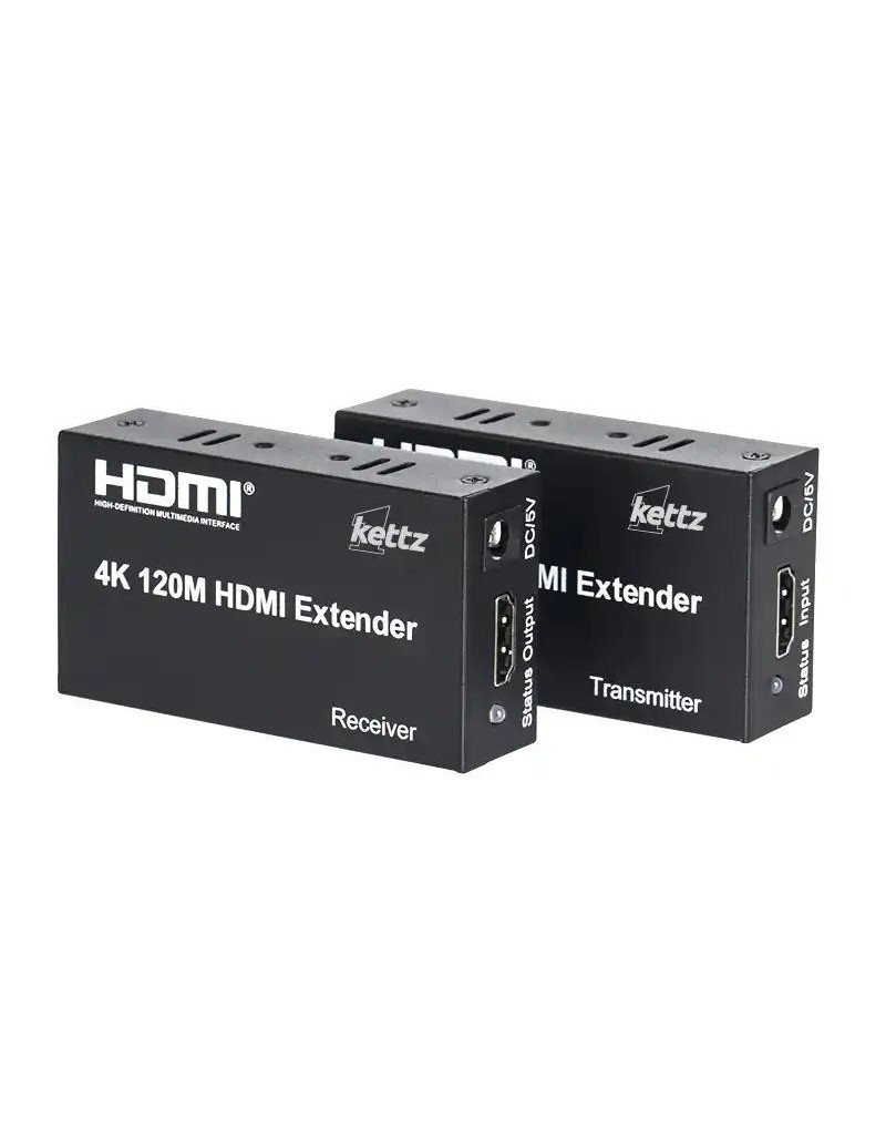 Extender HDMI-UTP do 120m HEX-K1220 4K 30Hz Kettz  - 1