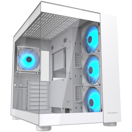 COUGAR FV150 RGB PC Case, Mid tower, White  - 1