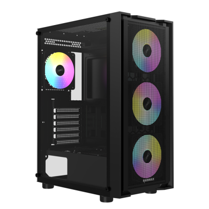 Kuciste Raidmax Vector 216 Black 4 x RGB fan/Window/V216TBF  - 1