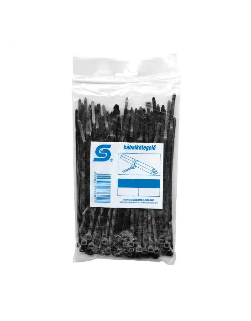 Vezica za kablove 250x 4,8mm Crna CT250/4,8B - 1 Vezica za kablove 250x 4,8mm Crna CT250/4,8B - 1