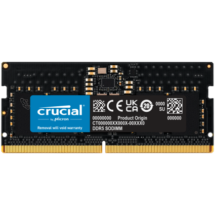 CRUCIAL 8GB DDR5-4800 SODIMM CL40  16Gbit   - 1