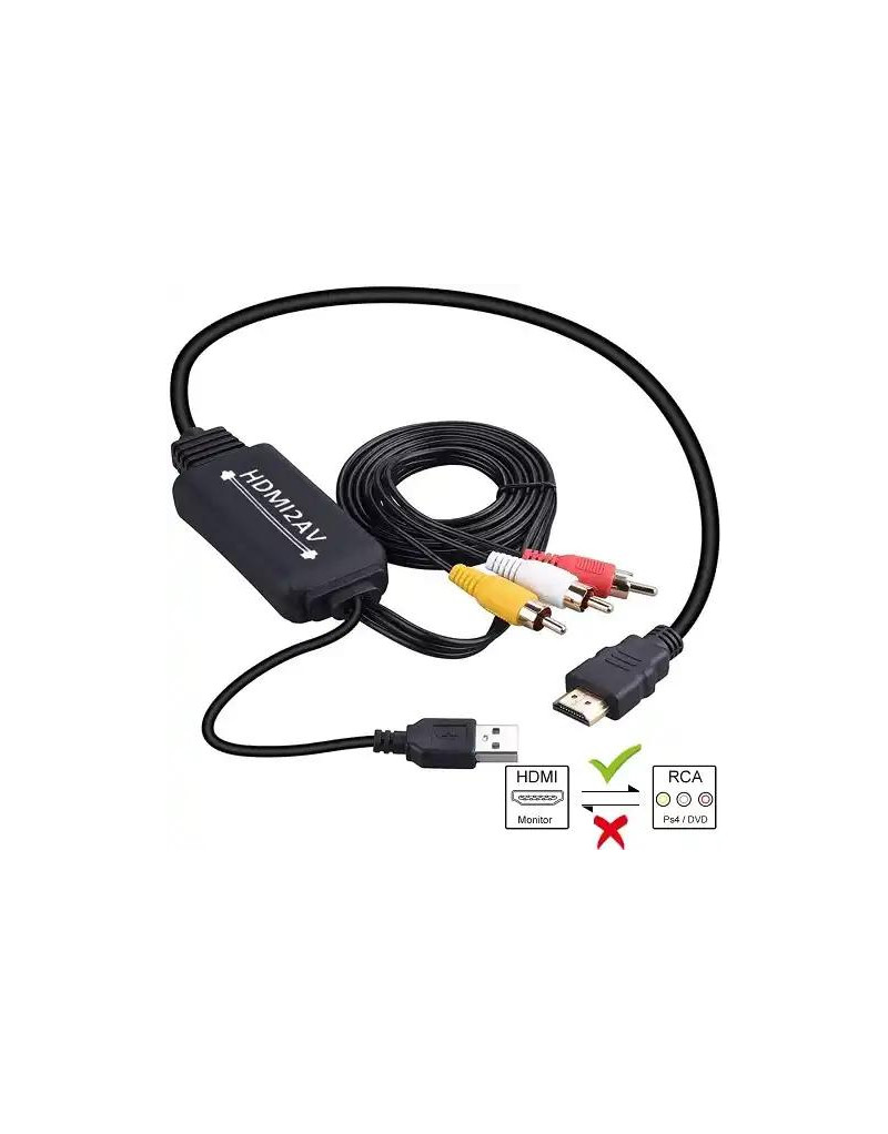 Kabl HDMI-AV konverter kettz KT-HAV1-1-8M  - 1