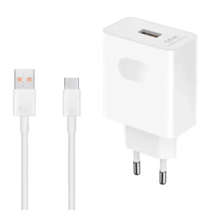 Kućni punjač Honor super charge 66W beli Typa A na Type C  - 1