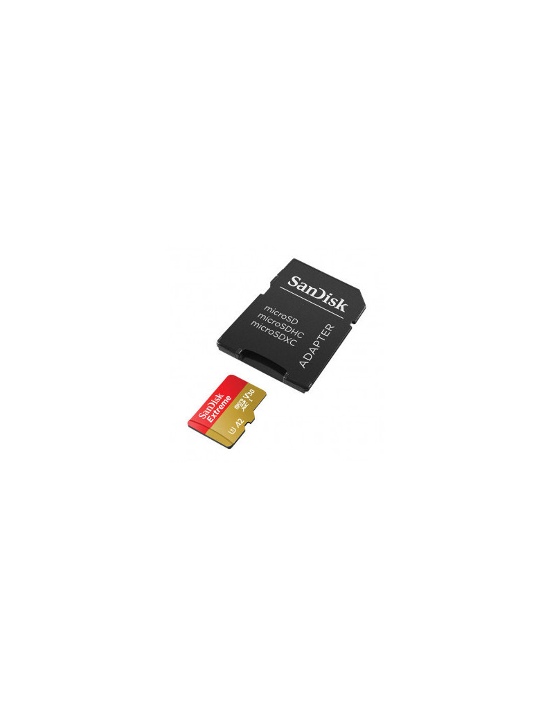 Micro SDXC SanDisk 128GB Extreme, SDSQXAA-128G-GN6AA + Adapter  - 1