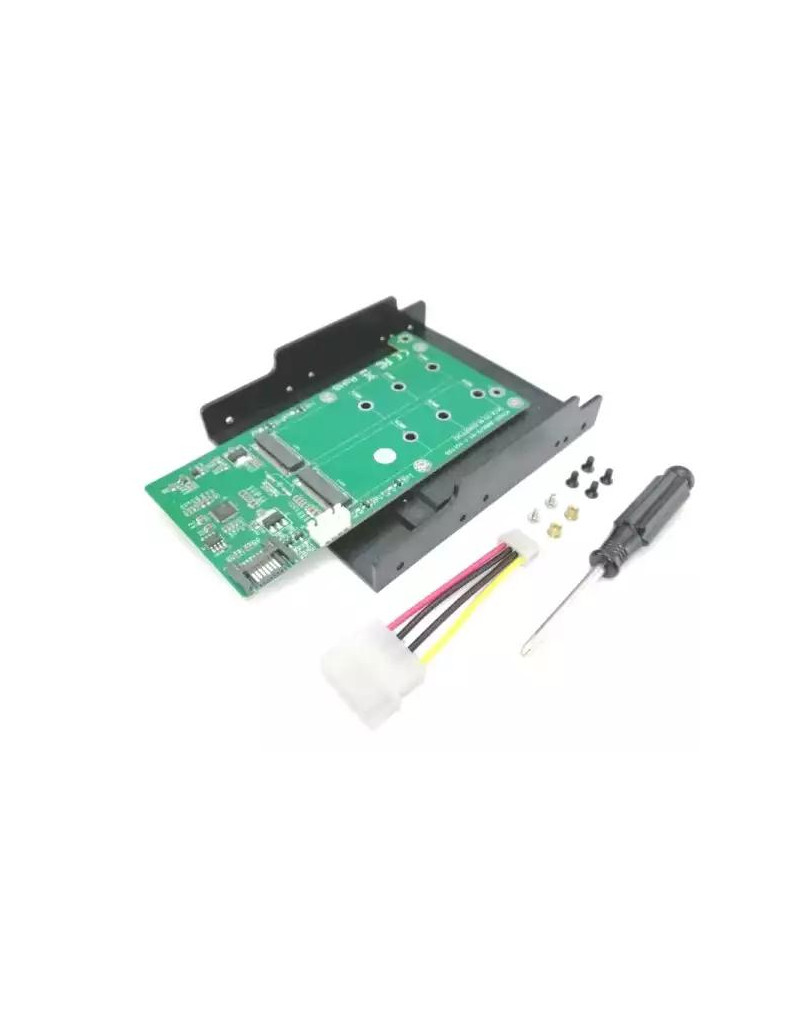 Maiwo adapter Interni 2XM-2 SATA SSD -NGFF- B-KEY KT022B  - 1