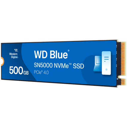 SSD WD Blue SN5000 NVMe  M 2 2280, 500GB, PCIe Gen4 16GT/s, up to 4 Lanes   - 1