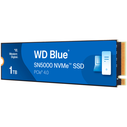 SSD WD Blue SN5000 NVMe  M 2 2280, 1TB, PCIe Gen4 16GT/s, up to 4 Lanes   - 1