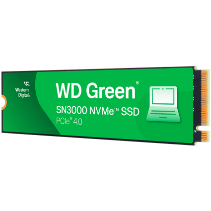 SSD WD Green SN3000 NVMe  M 2 2280, 500GB, PCIe Gen4x4  BULK PACK  216 UNITS   - 1