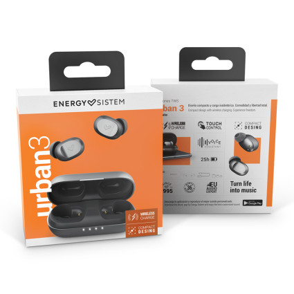 Urban 3 Graphite True Wireless bežične slušalice sive (M45182) ENERGY SISTEM - 1