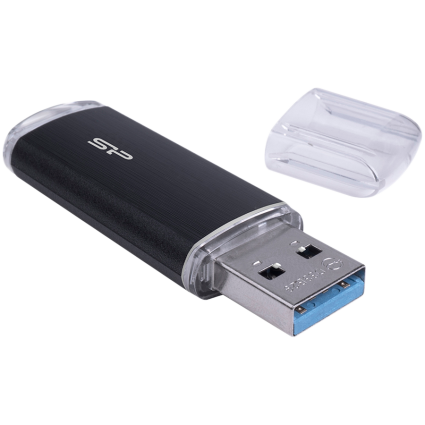 USB Flash Silicon-Power Blaze B02 256GB USB 3 2 Gen 1 Type-A Black  - 1