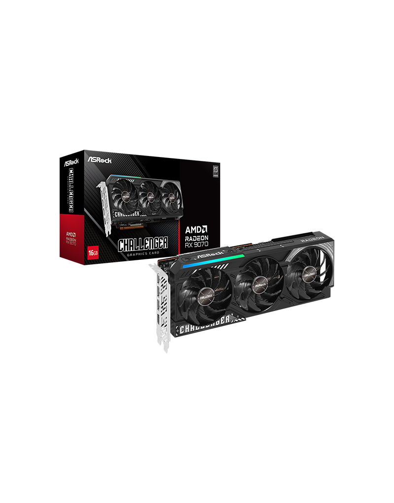 SVGA Asrock Radeon RX 9070 Chalanger 16GB, RX9070 CL 16G  - 1