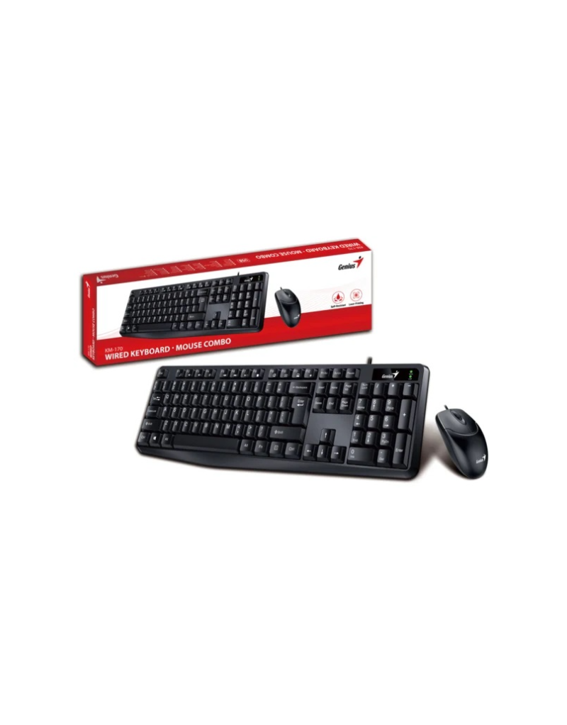 Tastatura+miš USB Genius KM-170 US - 1 Tastatura+miš USB Genius KM-170 US - 1