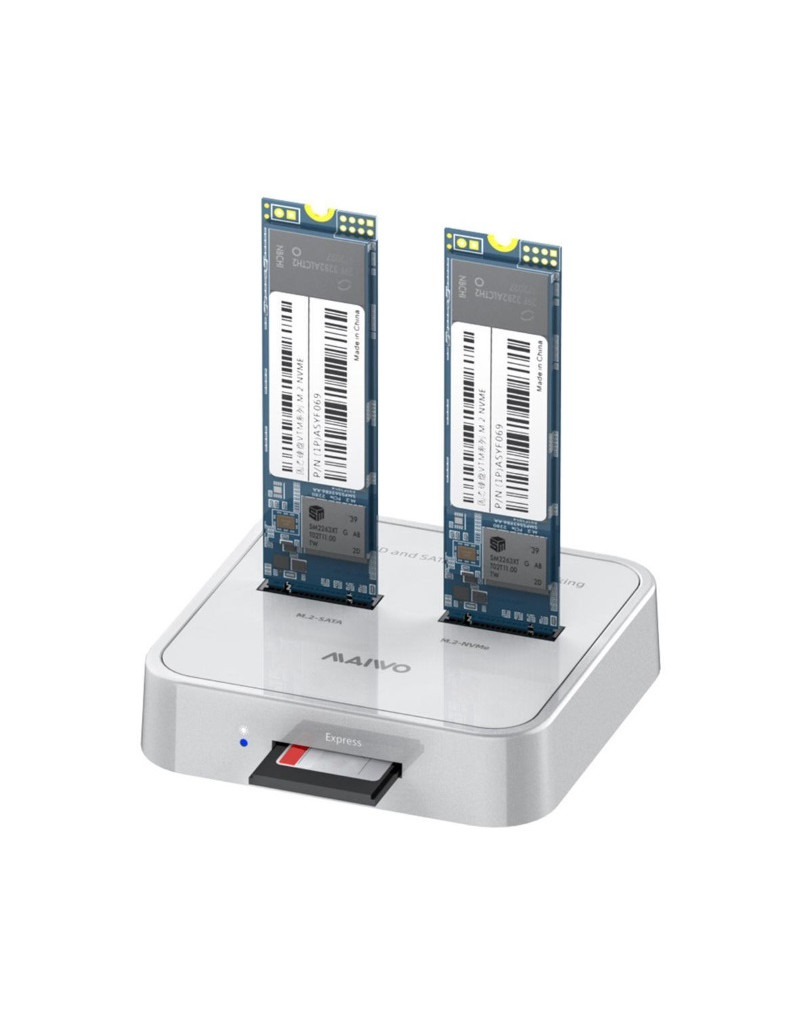 Docking station USB 3.1 tip C na 2 x M.2 (SATA & PCIe NvMe) K3016SD MAIWO - 1 Docking station USB 3.1 tip C na 2 x M.2 (SATA & PCIe NvMe) K3016SD MAIWO - 1