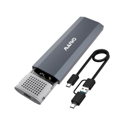 USB 3.2 Tip-C Kućište za M.2 PCIe NVMe SSD, aluminium, bez alata, K1689P MAIWO - 1