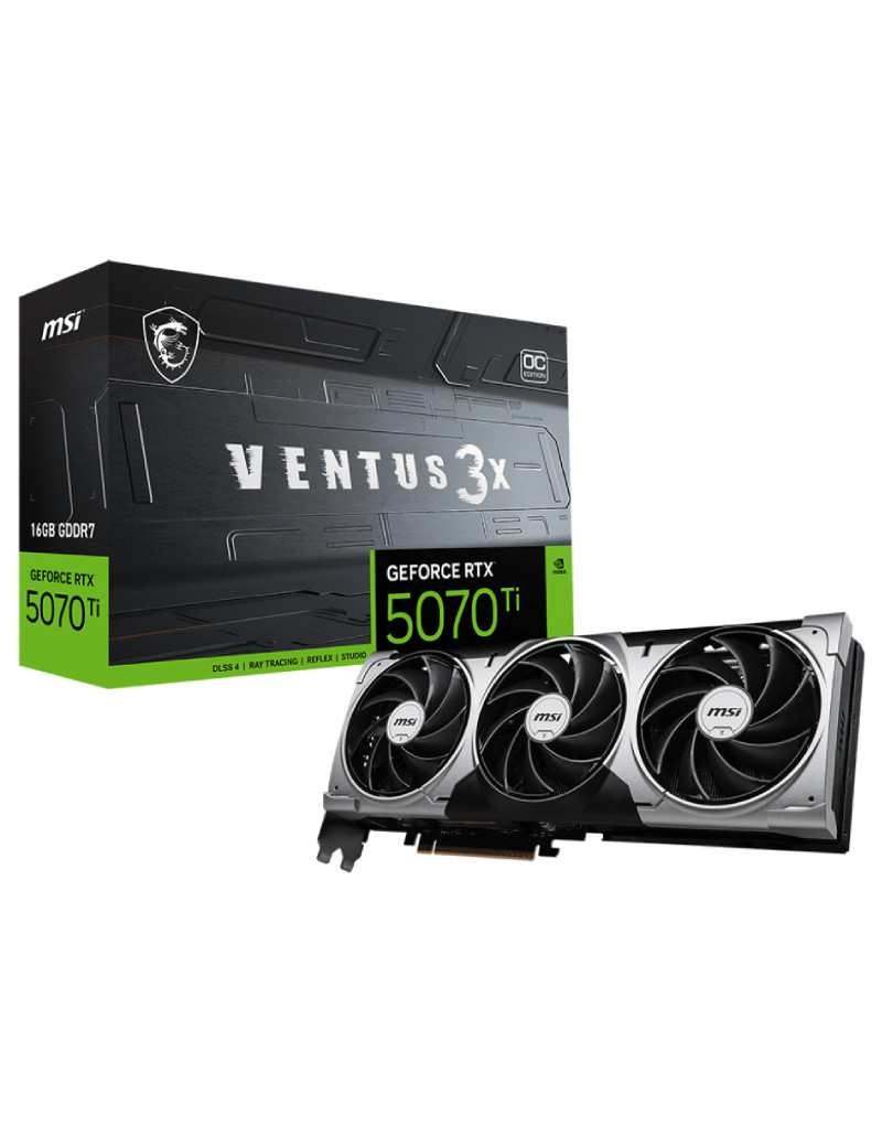 nvidia GeForce RTX 5070 Ti 16G VENTUS 3X OC grafička karta MSI - 1