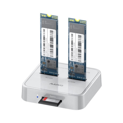 Docking station USB 3.1 tip C na 2 x M.2 (SATA & PCIe NvMe) K3016SD MAIWO - 1