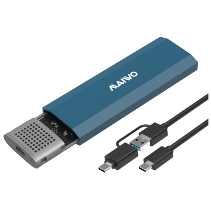 Externo Kućište USB-C 3.1 na M.2 NVMe/SATA aluminium, K1690 MAIWO - 1