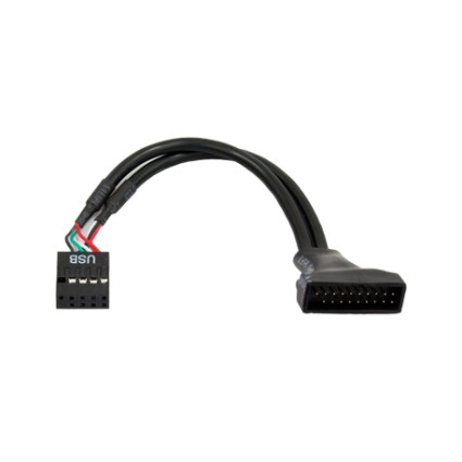 USB3T2 Kabl adapter 19pin USB 3.0 - 9pin USB 2.0 crni CHIEFTEC - 1