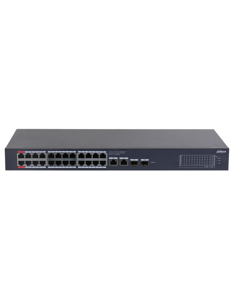 CS4228-24GT-375 28-Port Cloud Managed Desktop Gigabit Switch with 24-Port PoE DAHUA - 1