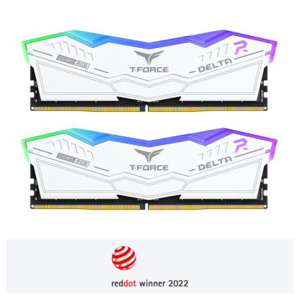 RAM DDR5 64GB(2x32) TeamGroup DELTA RGB 5600MHz CL36 FF4D564G5600HC36BDC01 White  - 1
