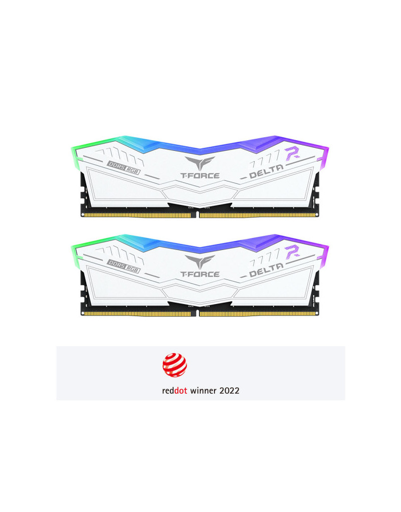 RAM DDR5 64GB(2x32) TeamGroup DELTA RGB 5600MHz CL36 FF4D564G5600HC36BDC01 White - 1 RAM DDR5 64GB(2x32) TeamGroup DELTA RGB 5600MHz CL36 FF4D564G5600HC36BDC01 White - 1