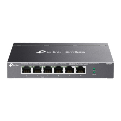 LAN Switch TP-Link DS106P 6x1G/4PoE/67W  - 1