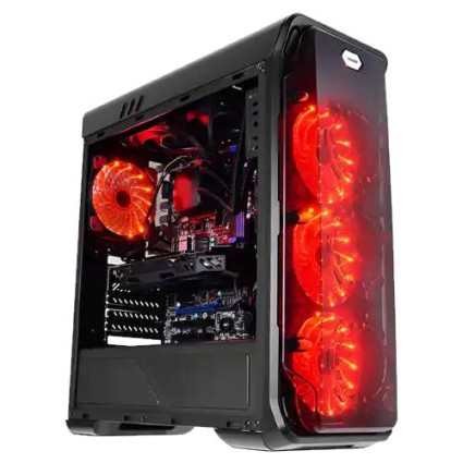 Kućište LC Power Gaming 988B-ON Red Typhoon Black  - 1