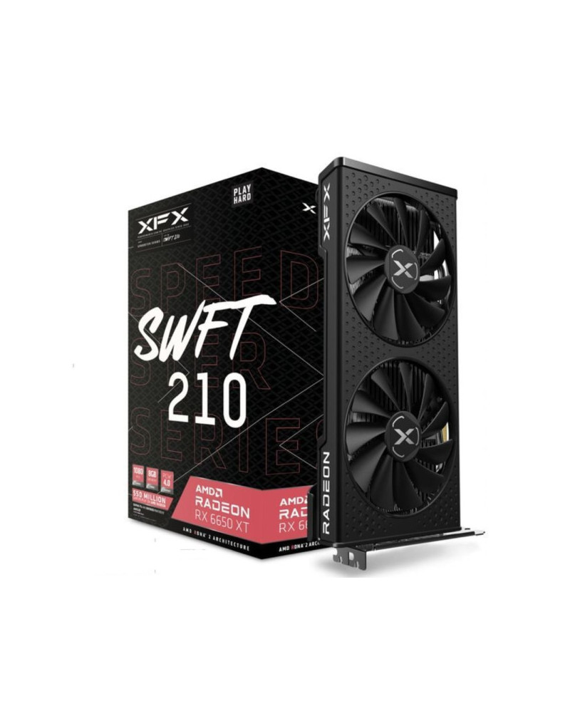 SVGA XFX RX 6650XT SWFT210 Core GAMING 8GB DDR6 3xDP/HDMI, RX-665X8DFDY  - 1