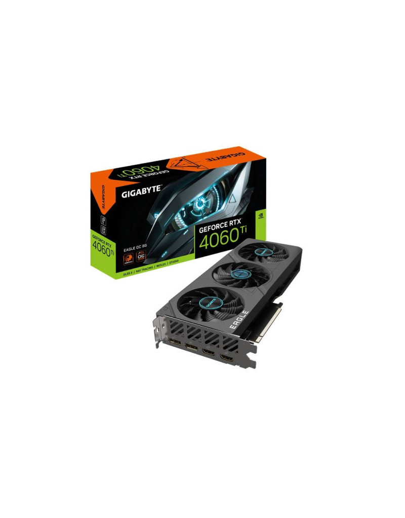 SVGA Gigabyte RTX4060-TI EAGLE 8GB OC, GV-N406TEAGLE OC-8GD  - 1