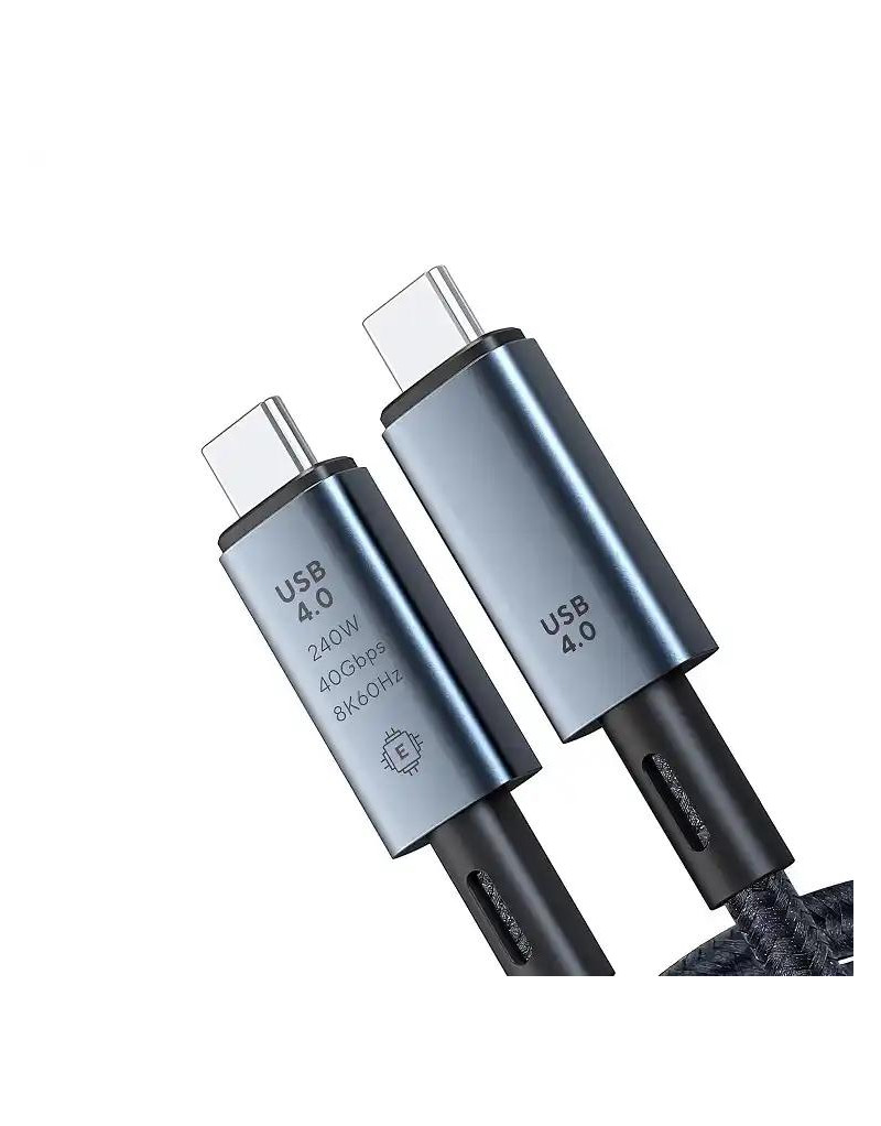 Kabl USB4 Tip C-Tip C KT-USB4C240W Kettz 40Gbps 20V 5A - 1 Kabl USB4 Tip C-Tip C KT-USB4C240W Kettz 40Gbps 20V 5A - 1