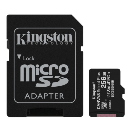Memorijska kartica A1 MicroSDXC 256GB 100R class 10 SDCS2/256GB + adapter KINGSTON - 1