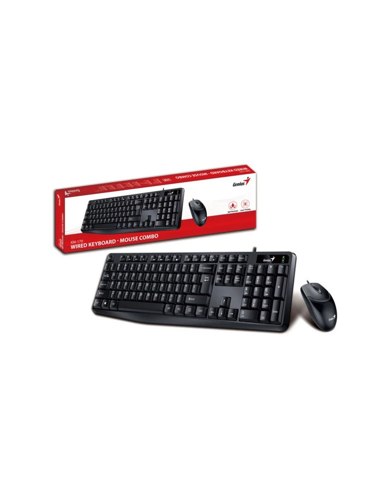 Tastatura+miš USB Genius KM-170 YU - 1 Tastatura+miš USB Genius KM-170 YU - 1