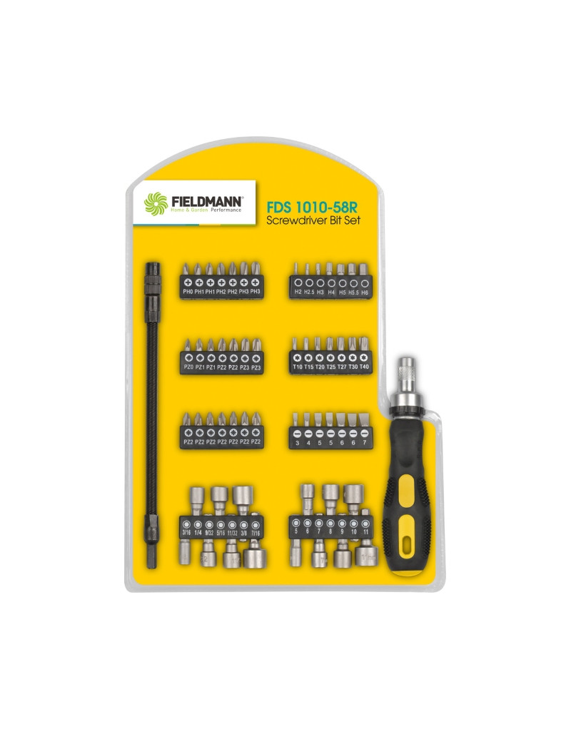 FDS 1010-58R Set bitova sa odvijačem FIELDMANN - 1