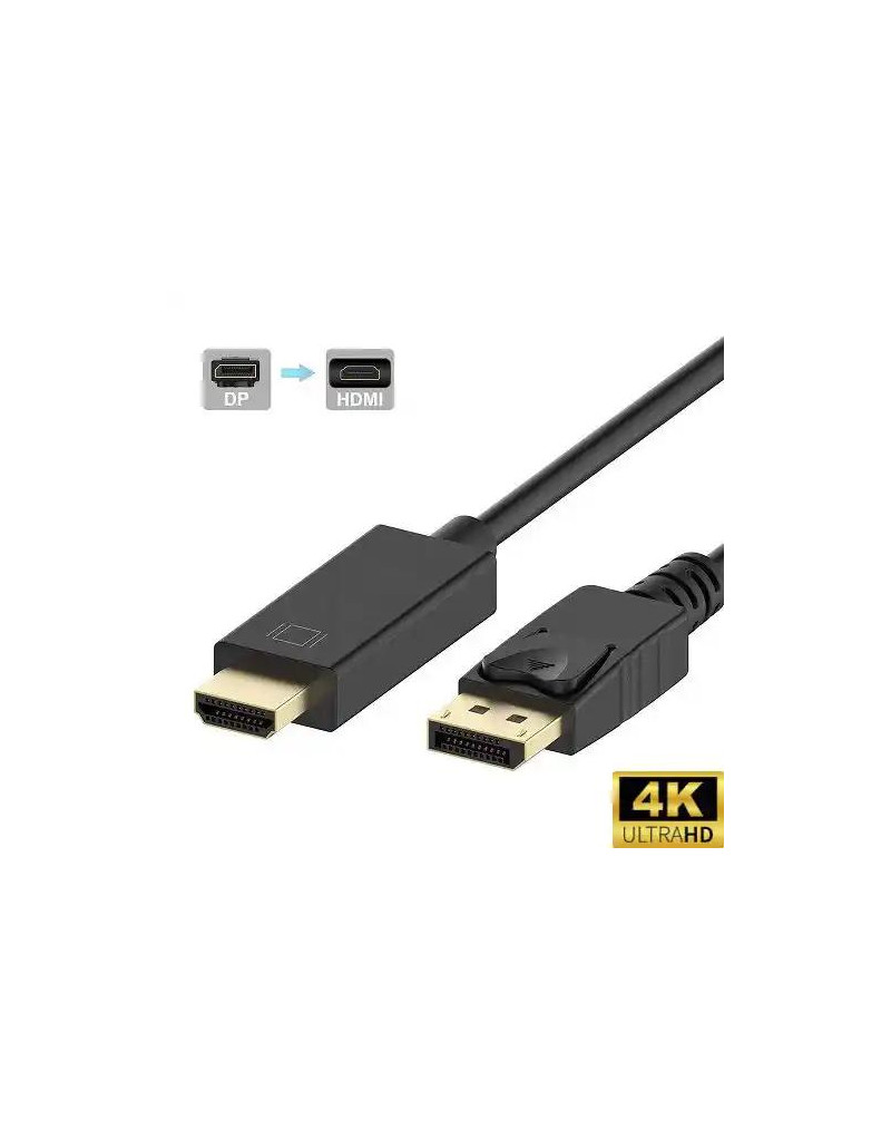 Kabl Displayport - HDMI 3m DP2H-K3M/4K30 - 1 Kabl Displayport - HDMI 3m DP2H-K3M/4K30 - 1