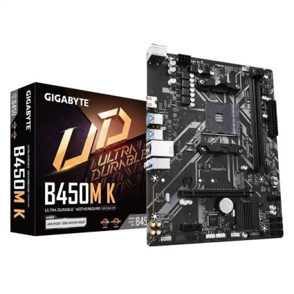 Matična ploča AM4  Gigabyte B450M K HDMI/M-2  - 1